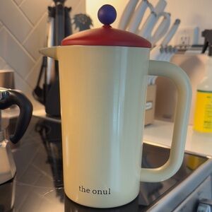 Cream French Press Coffee Maker